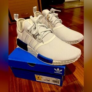 Adidas NMD_R1 Men’s Size 9 Shoes White with Blue accent
